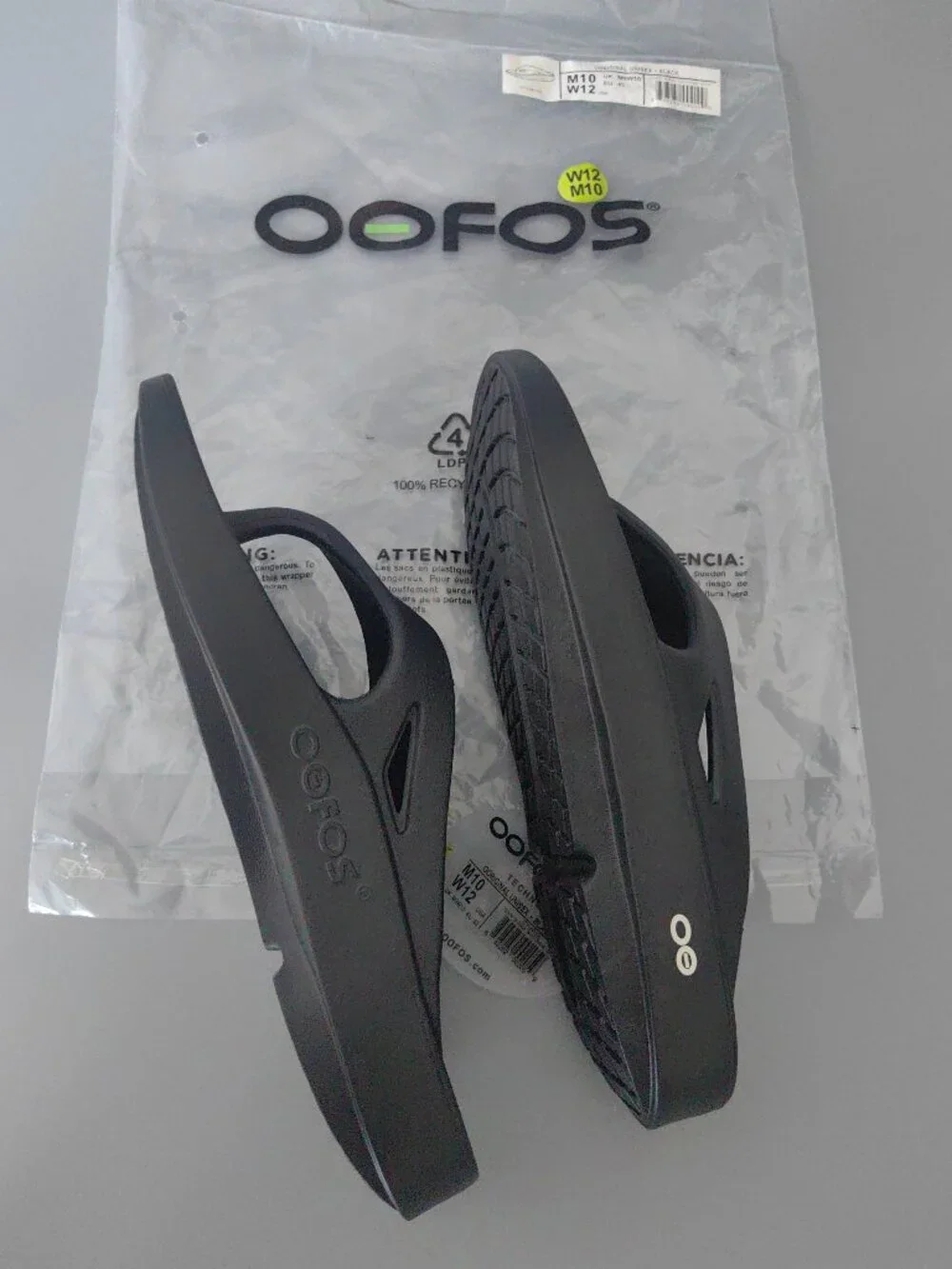 Men's OOFOS Originals Recovery Sandal #1000 - Black